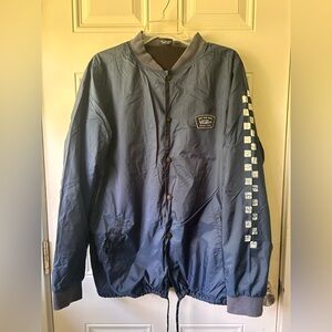 Vans Men's Blue Bomber Jacket Windbreaker